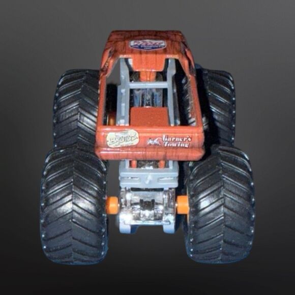 Hot Wheels Brutus Brown Monster Jam Lucas Oil Die Cast Monster Truck 1:64 A27 - Picture 3 of 8